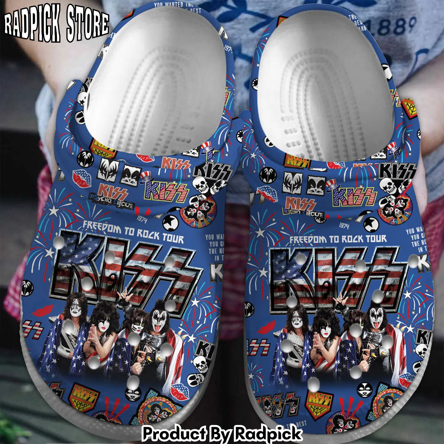 Radpick premium kiss music clogs shoes comfortable for men women rp6522275
